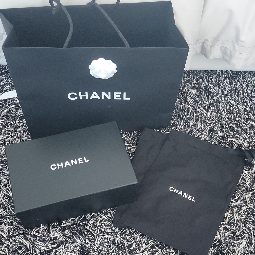 Chanel bag. dust bag and shoes box.